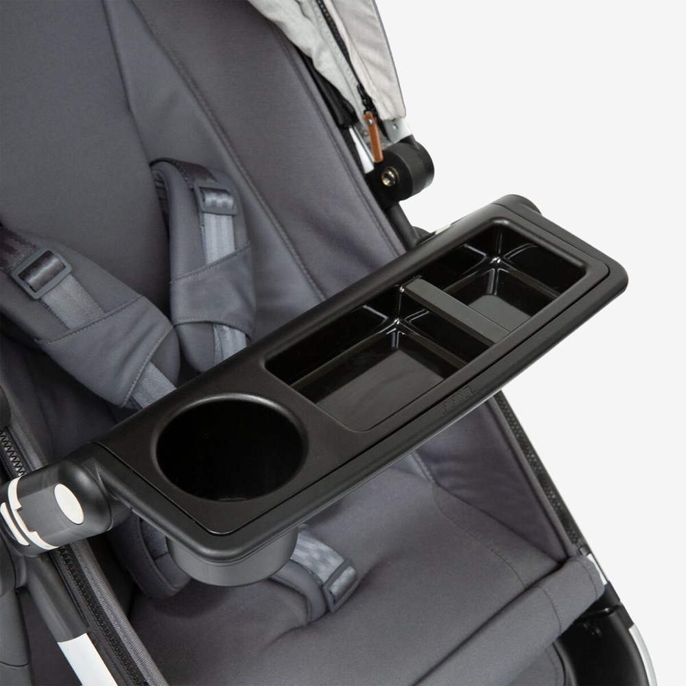 Child Stroller Snack Tray and Cup Holder - Gray